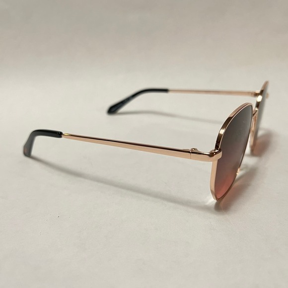 New Quay Australia Big Time Sunglasses Rose Green Brown Pink - Picture 6 of 9